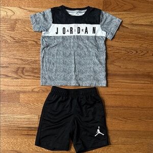 Jordan Kids' Gray and Black Set
